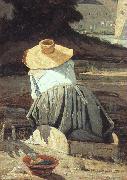 Paul-Camille Guigou The Washerwoman USA oil painting reproduction